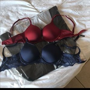 two victoria's secret bras